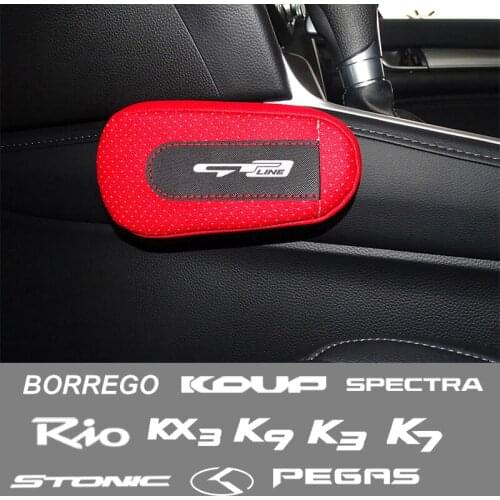 Car soft leather leg pads knee pads seat support elbow support For KIA Carens SELTOS Carnival KOUP K5 K7 K9 GT car accessories