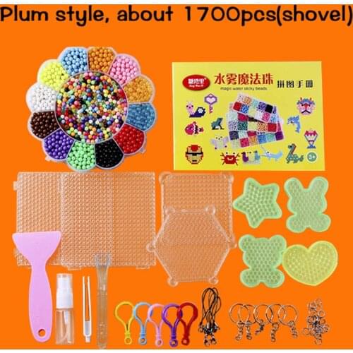 Beads DIY Water Spray Magic Beads cuentas beads Hand Making set 3D Puzzle Cartoon Accessories Toolkit Toy for Children