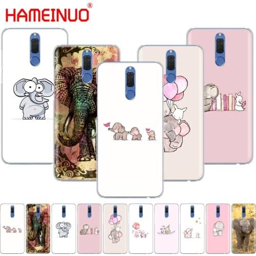 Cartoon cute elephant and rabbit Cover phone Case for Huawei NOVA 2 2S 3e PLUS LITE p smart 2018 enjoy 7s mate 7 8 9 10 pro nags