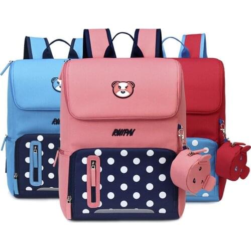 New Children School Bag Girls Boys Backpack Large Capacity Cartoon Schoolbag Safety reflective strip design Mochila Infantil