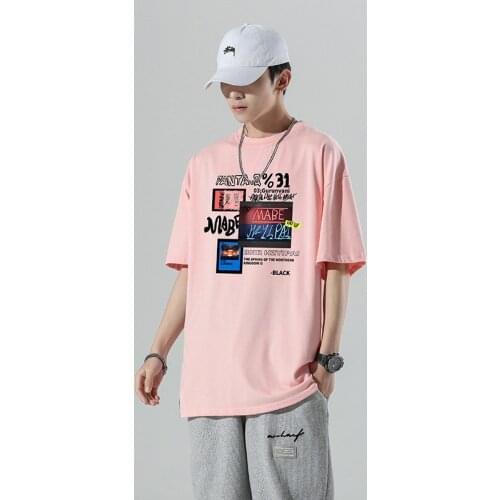 Artist Print T-shirt Summer New Fashion Tops Breathable High Quality Brand Hip Hop Street Tee Plus Size 100% Cotton Quality Tops