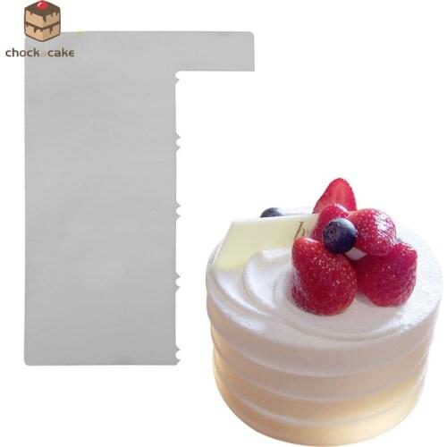 Pastry Kitchen Decorating Tools,Delidge 1 pc 8 Different Patterns Cake Edge Side Scraper Plastic Cream Cake Fondant Baking