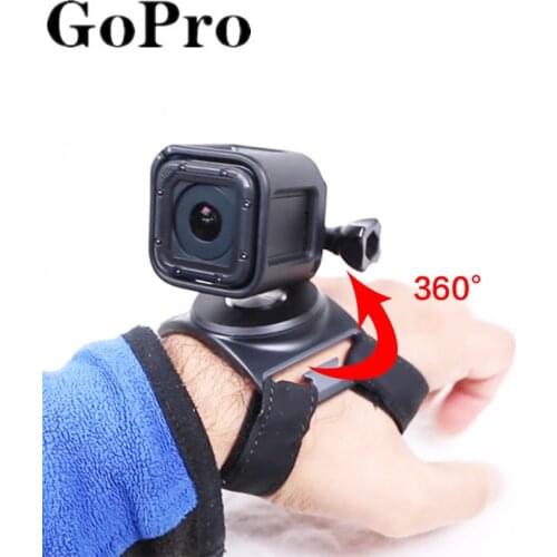 GoPro 360 Degree Hand Mount with Screw Hand Wrist Strap Band Holder for GoPro Hero 8 7 6 5 4 Action Sports Camera Accessory