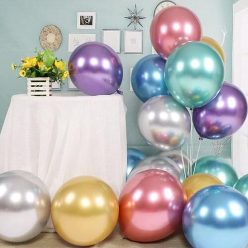Liviorap Metal Latex Balloon Air Wedding Party Decorations Balloons Happy Birthday Gold Balloons Confetti Global