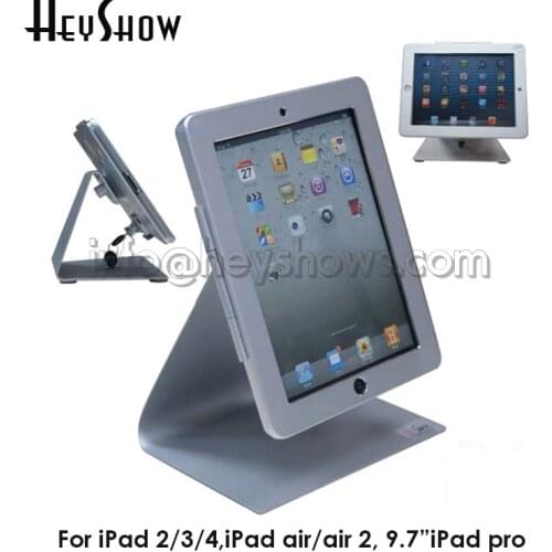 High Security Metal Tablet Display Stand Desktop Tablet Lock Holder Anti-Theft Device Bracket Case For Ipad 2/3/4/Air