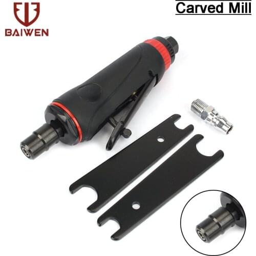 Mini Pneumatic Air Die Grinder Hand Tool Kit 1/4'' Straight Grinding Polisher Machine Engraving Sander Tool