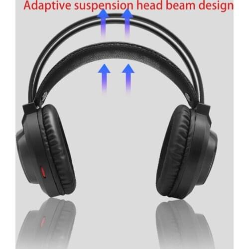 Music Gaming Headset Surround Sound with Mic Earphones USB 7.1 &3.5mm Wired RGB 1XCB