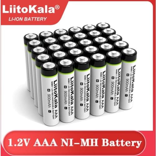 4-24PCS LiitoKala Original AAA NiMH Battery 1.2V Rechargeable Battery 900mAh for Flashlight, Toys,remote control