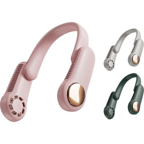 Portable Neck Fan, Personal USB Rechargeable Fan, Battery Operated Bladeless Neckband Fan,for Office Sports