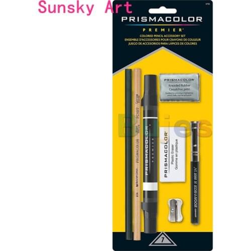 USA Sanford prismacolor original Color lead mixed color marker pen plastic rubber pencil sharpener 7 piece/set art supplies