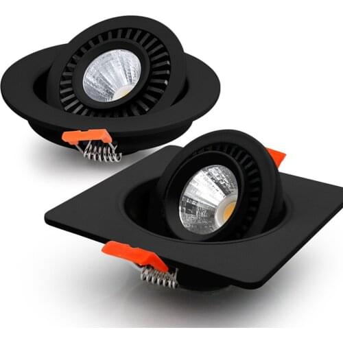 360 Degree Dimmable LED Downlight 7W 10W LED Bulb 15W 18W LED Ceiling Lamp COB Spot Light for Indoor Spotlight Lightings