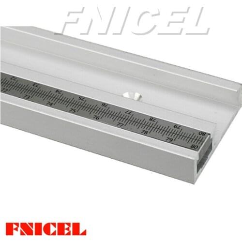 Aluminum Alloy T-Track Woodworking T-slot Miter Track with Scale for Router Table Bandsaws Woodworking Tools