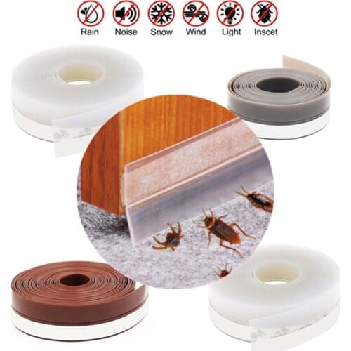 1M door bottom seal strip stopper burlete puerta casa weather stripping sliders soundproof tape Window gap Sealer Protector