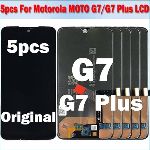 5pcs For Motorola Moto G7 XT1962 G7 Plus XT1965 LCD Touch Screen Digiziter assembly Replacement For Motorola moto G7 G7 Plus lcd
