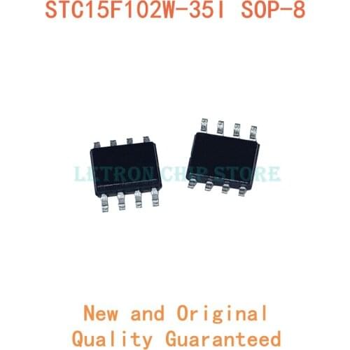 10PCS STC15F102W-35I-SOP8 SOP8 STC15F102W SOP-8 15F102W SOP SOIC8 SOIC-8 SMD new and original IC Chipset