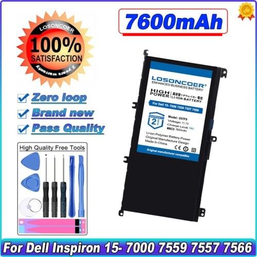 11.1V 74WH 7600mAh 357F9 Battery For Dell Inspiron 15- 7000 7559 7557 7566 7567 5576 INS15PD-1548B INS15PD-1748B INS15PD-1848B