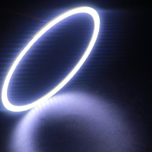 YM E-Bright Angel Eyes 9CM 2PCS(1pair) Auto Halo Rings COB 90MM Angel Eye Car Headlight Motorcycle White Super Bright 12V Led