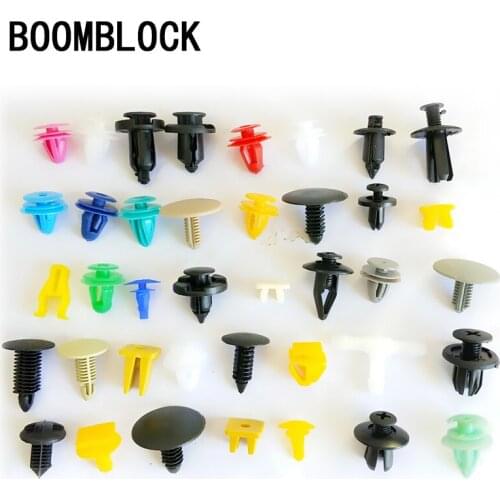 200Pcs Mixed Auto Fastener Car Bumper/Door/Fender Clips Retainer For Acura Chevrolet Cruze Aveo Peugeot 307 308 Seat Leon Mazda
