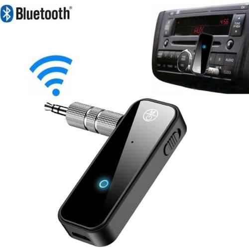 2021 new bluetooth 5.0 transmitter 3.5mm jack receiver 2-in-1 AUX Bluetooth wireless audio adapter for TV computer projector