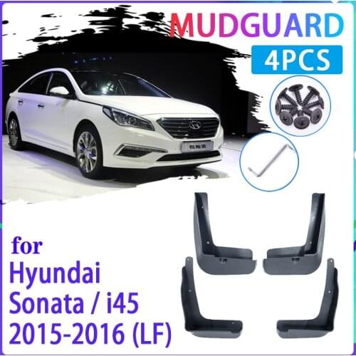 4 PCS Car Mud Flaps for Hyundai Sonata ECO SE 2015~2016 i45 LF Mudguard Splash Guards Fender Mudflaps Auto Accessories