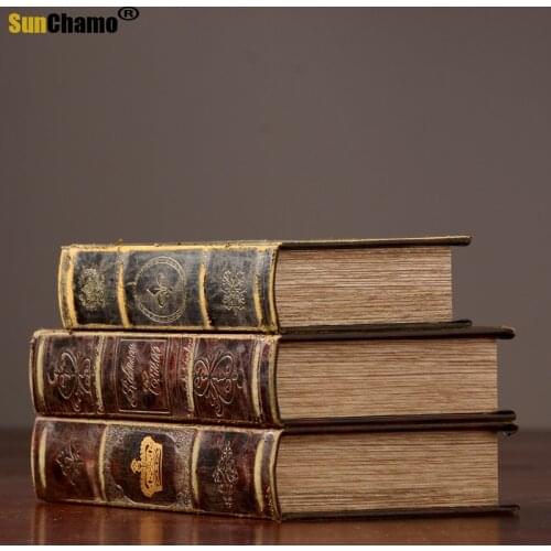 American Nordic Style Bookshelf Decoration Ornaments European Simulated Books Murals Decoration Crafts Accessories Decoration