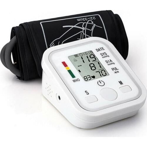 Digital Automatic Arm Blood Pressure Monitor BP pulse gauge Meter electronic sphygmomanometer tonometer