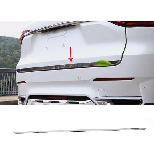 For Haval F7 F7X 2018-2021 Rear Tail Trunk Door Trim Exterior Mouldings Stainless Steel Accessories Tailgate Protection