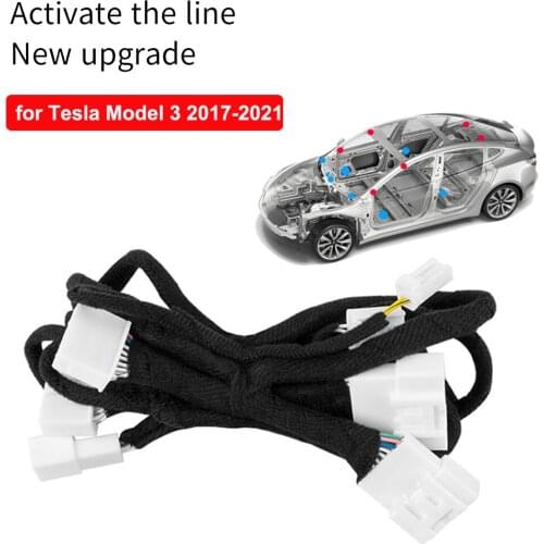 For Tesla Model 3 2017-2021 Interior Modification Audio Activation Upgrade 8 Liters 14 Car Speaker Cable Music Car Accessories