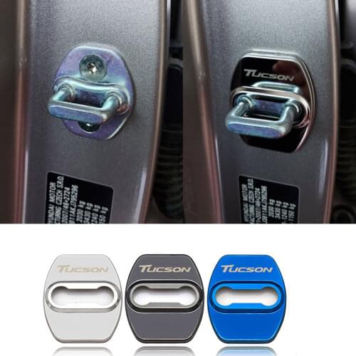 Door Lock Decoration Protection Cover emblem case for hyundai tucson accessories car styling