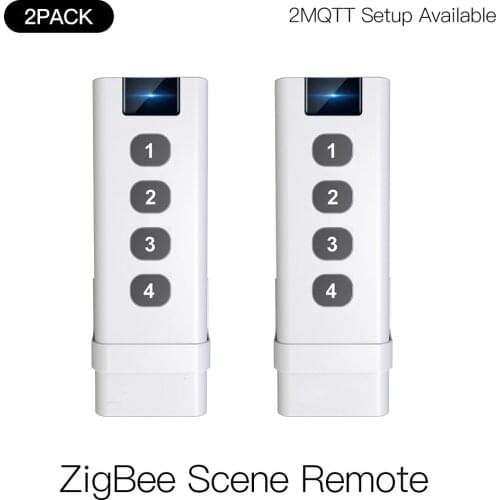FUNSHION Smart ZigBee Scene Switch 4 Gang Remote Hand-held Zigbee Hub Required No limit to Control for Smart Home Automation