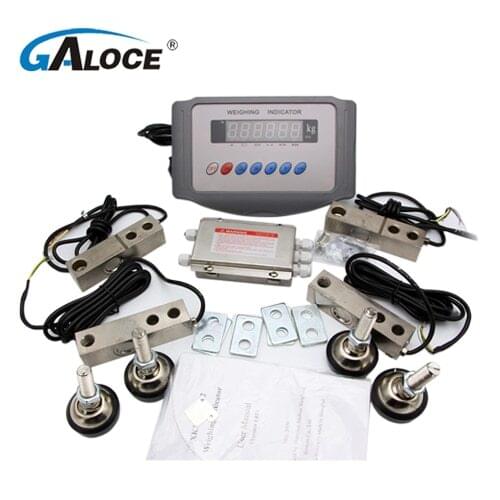 GSB205 shear beam platform scale animal weighing sensor 3 tons. Four sensors, a junction box, an animal weighing instrument