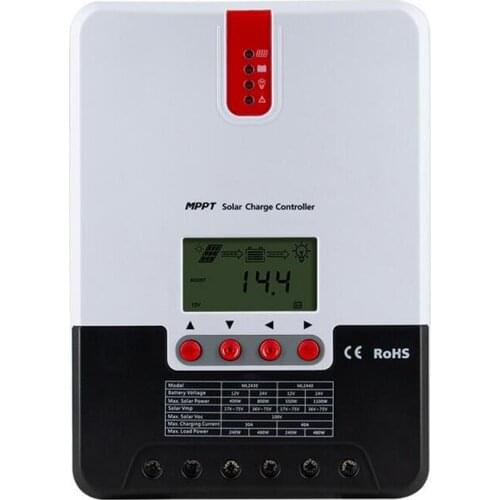 MPPT Solar Charge Controller 60A 12V/24V/36V/48V Solar Panel LCD display ML4860