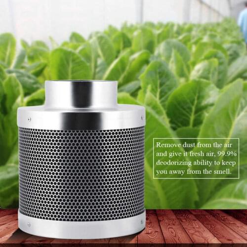 Activated Carbon Bags Stainless steel Carbon Filters 4 Inch Hydroponics Keep Away Smell House Workshop Bamboo Charcoal
