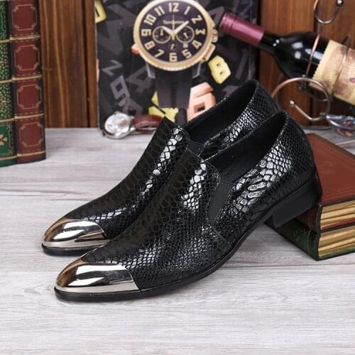 Chaussure homme mens dress shoes genuine leather steel round toe oxford shoes for men low heels formal office shoes men male