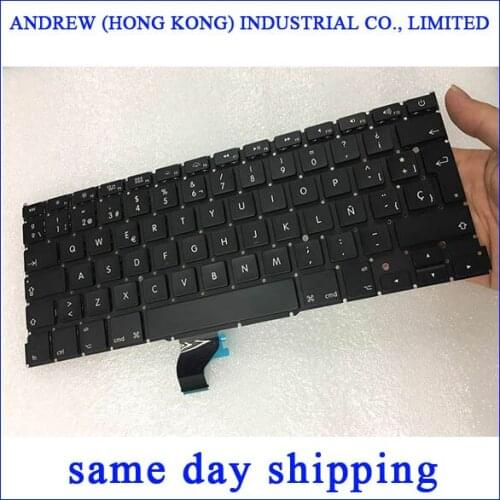 New A1502 Keyboard for Macbook Pro Retina 13" A1502 Spanish Spain Sp Keyboard 2013 2014 2015 Year