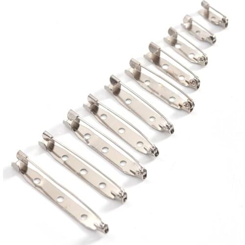 Newest 20pcs/lots Brooch Back Safety Catch Bar Pins Jewelry Findings Accessories basis for brooches