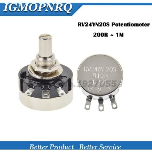 RV24YN20S Potentiometer B501 B103 B202 B502 B102 B203 B503 B104 B204 B504 B105 Potentiometers 500 ohm 10K 20K 50K 100K 200K ohm
