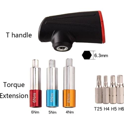 K1KA Durable 1/4-inch Drive Click Torque Wrench Set Sturdy Wear-resistant Multifunction Tools Torque Wrench
