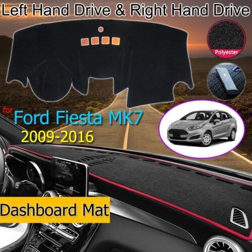 For Ford Fiesta MK7 ST 2009-2016 Anti-Slip Mat Dashboard Pad Sunshade Dashmat Protect Accessories