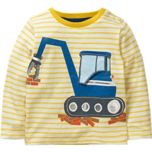 ZWY620 Boys T Shirt Kids Clothes Cotton Long Sleeve Autumn Tops Baby Boy T-shirt Quality Enfant Tshirts New