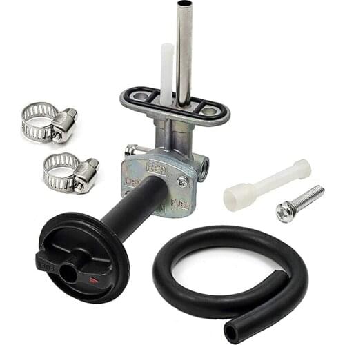 Fuel Tank Petcock Switch Valve with Lever Screw for Kawasaki Prairie 400 KVF400 1999-2002 Replace 51023-1254 51023-1317