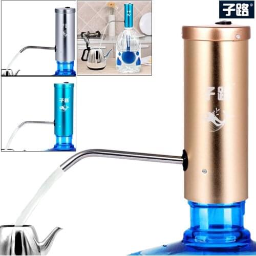 Water Pump Metal Shell Removable Portable Push-button Wireless Rechargeable Electric Dispenser Water Pump with Child Lock