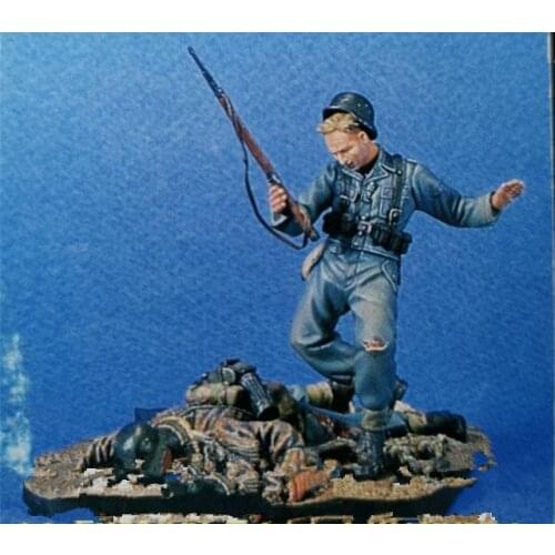 1/35 Resin Figure Model Kit Unassambled Unpainted //948(2 figures with base)