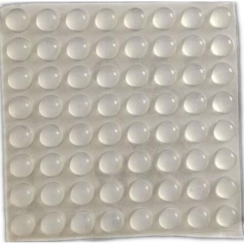 128pcs 10mm x 5mm clear black self adhesive soft anti slip bumpers silicone rubber feet pads great silica gel shock absorber