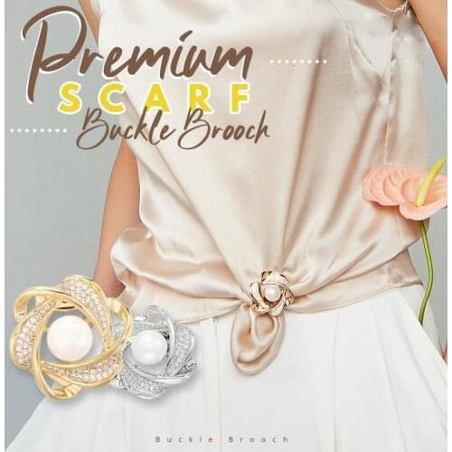 2 styles New Design Scarf Buckle Fashion Womens Flower Rhinestone Scarves Clip Shawl Buckle Accessories Brooch Shawl Buckle