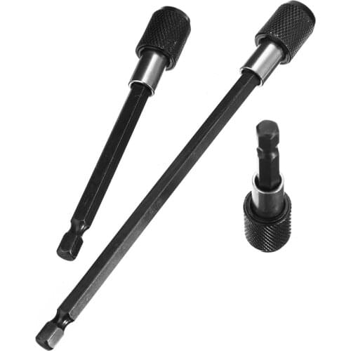 3pcs 1/4'' Hex Shank Quick Release Electric Drill Magnetic Screwdriver Bit Holder Kit