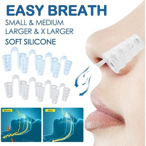 4/8PCS/set Snoring Solution Anti Snoring Devices Snore Stopper Nose Vents Nasal Dilators For Better Sleep Sleeping snore stopper
