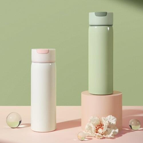 450ML Stainless Steel Vacuum Flasks Cute Water Bottle Coffee Cup Tea Travel Mug Thermol Bottle Thermocup Car Portable Thermos