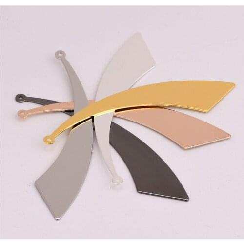 61mm single hanging machete-shaped copper pendant DIY earrings pendant personality handmade material accessories