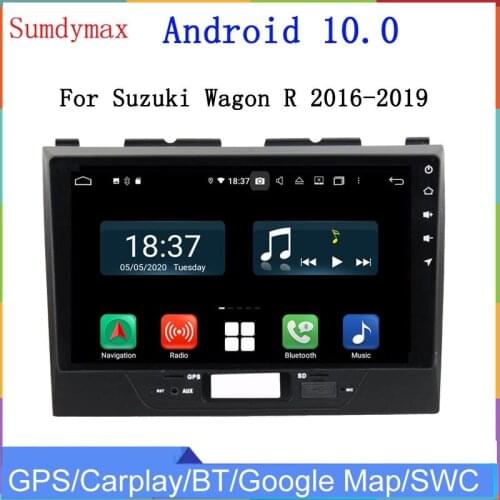 9" Android 10 car multimedia player for Wagon R 2016 2017 2018 with gps glonass octa core 4G RAM 64G ROM wifi USB